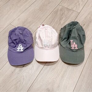 MLB Los Angels Dodgers 47 Womens Dad Hat Bundle